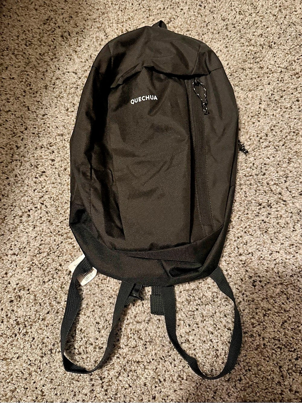 Quechua Decathlon Black Hiking Backpack Daypack- Brand New